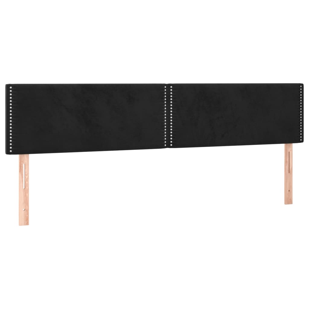 Têtes de lit 2 pcs Noir 80x5x78/88 cm Velours Têtes et pieds de lit vidaXL   