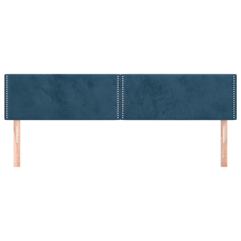 Têtes de lit 2 pcs Bleu foncé 80x5x78/88 cm Velours Têtes et pieds de lit vidaXL   