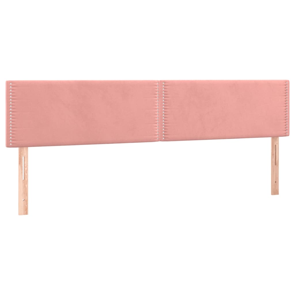 Têtes de lit 2 pcs Rose 80x5x78/88 cm Velours Têtes et pieds de lit vidaXL   