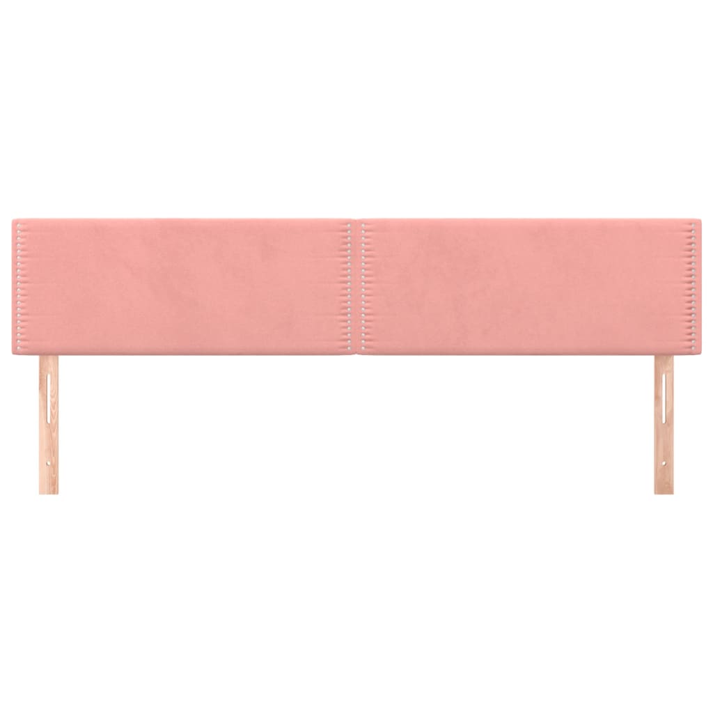 Têtes de lit 2 pcs Rose 80x5x78/88 cm Velours Têtes et pieds de lit vidaXL   