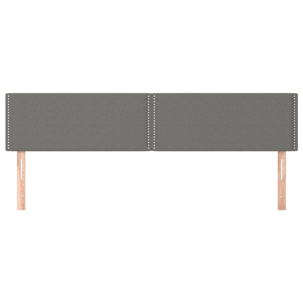 Têtes de lit 2 pcs Gris foncé 90x5x78/88 cm Tissu Têtes et pieds de lit vidaXL   