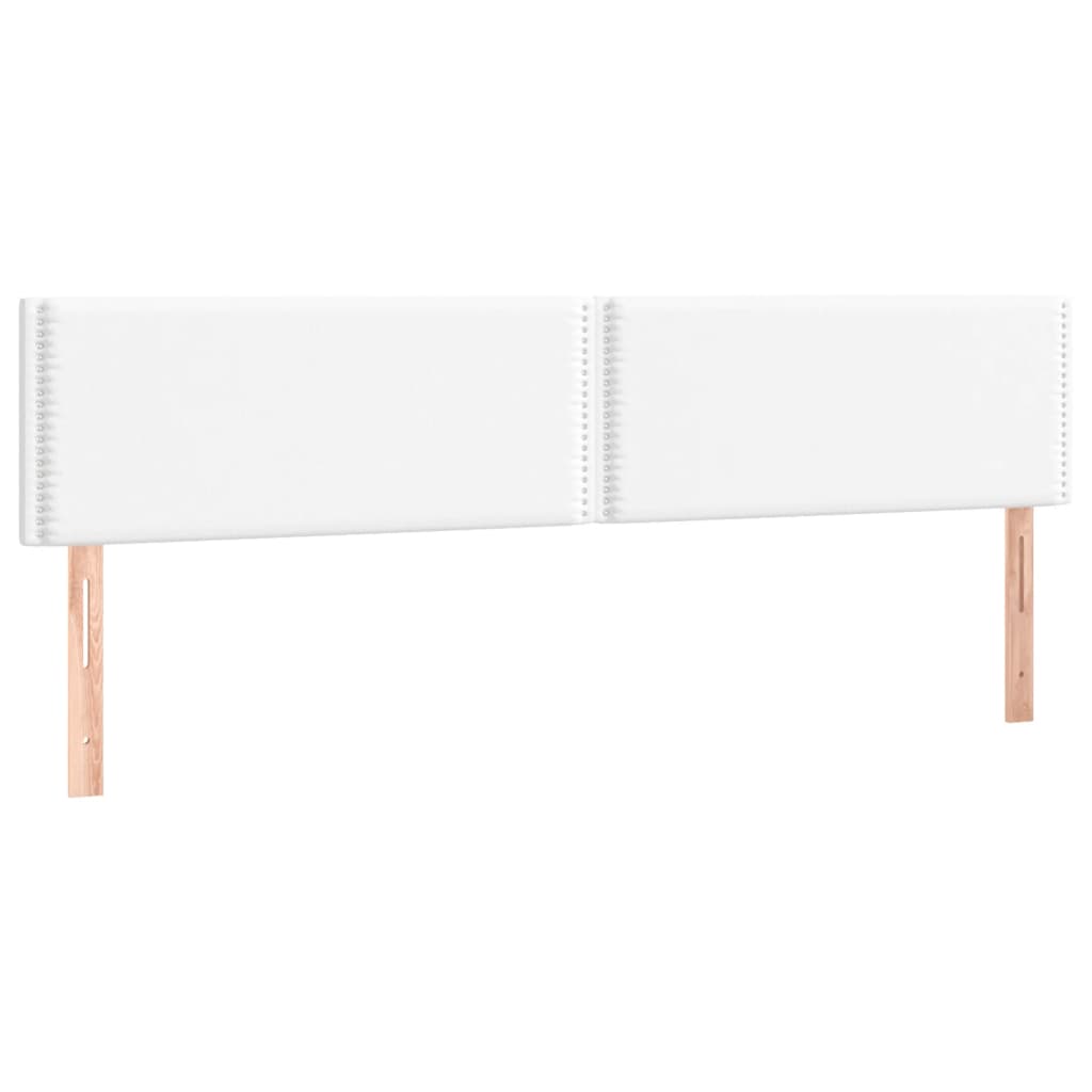 Têtes de lit 2 pcs Blanc 90x5x78/88 cm Similicuir Têtes et pieds de lit vidaXL   