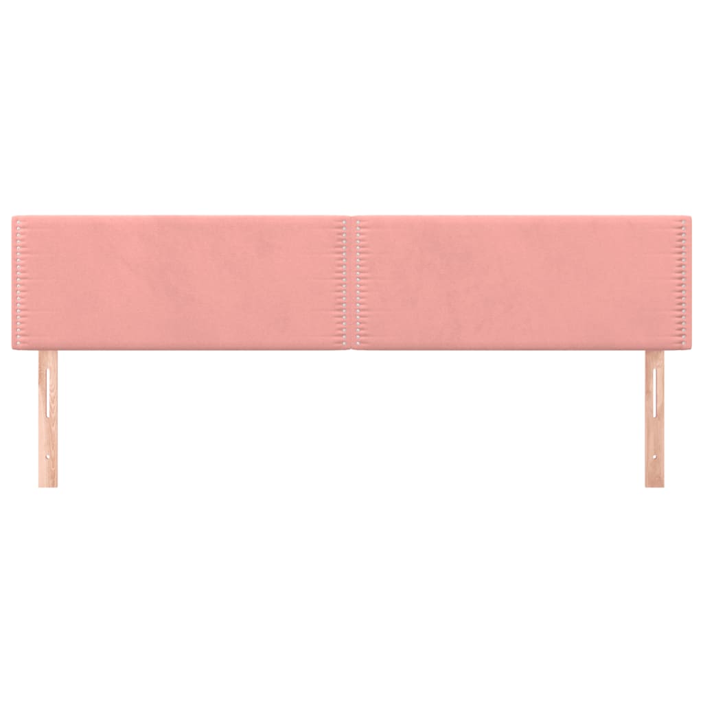 Têtes de lit 2 pcs Rose 90x5x78/88 cm Velours Têtes et pieds de lit vidaXL   