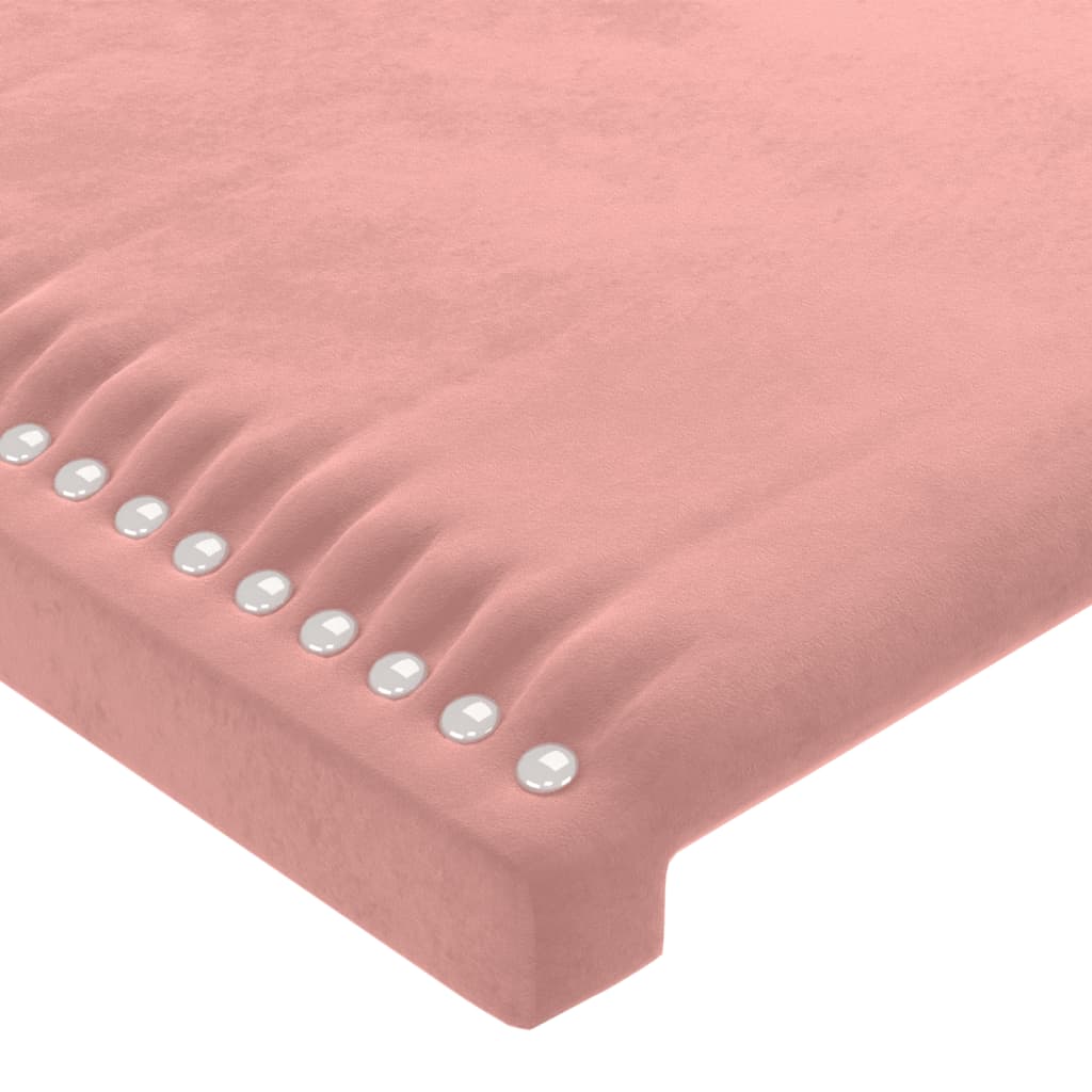 Têtes de lit 2 pcs Rose 90x5x78/88 cm Velours Têtes et pieds de lit vidaXL   