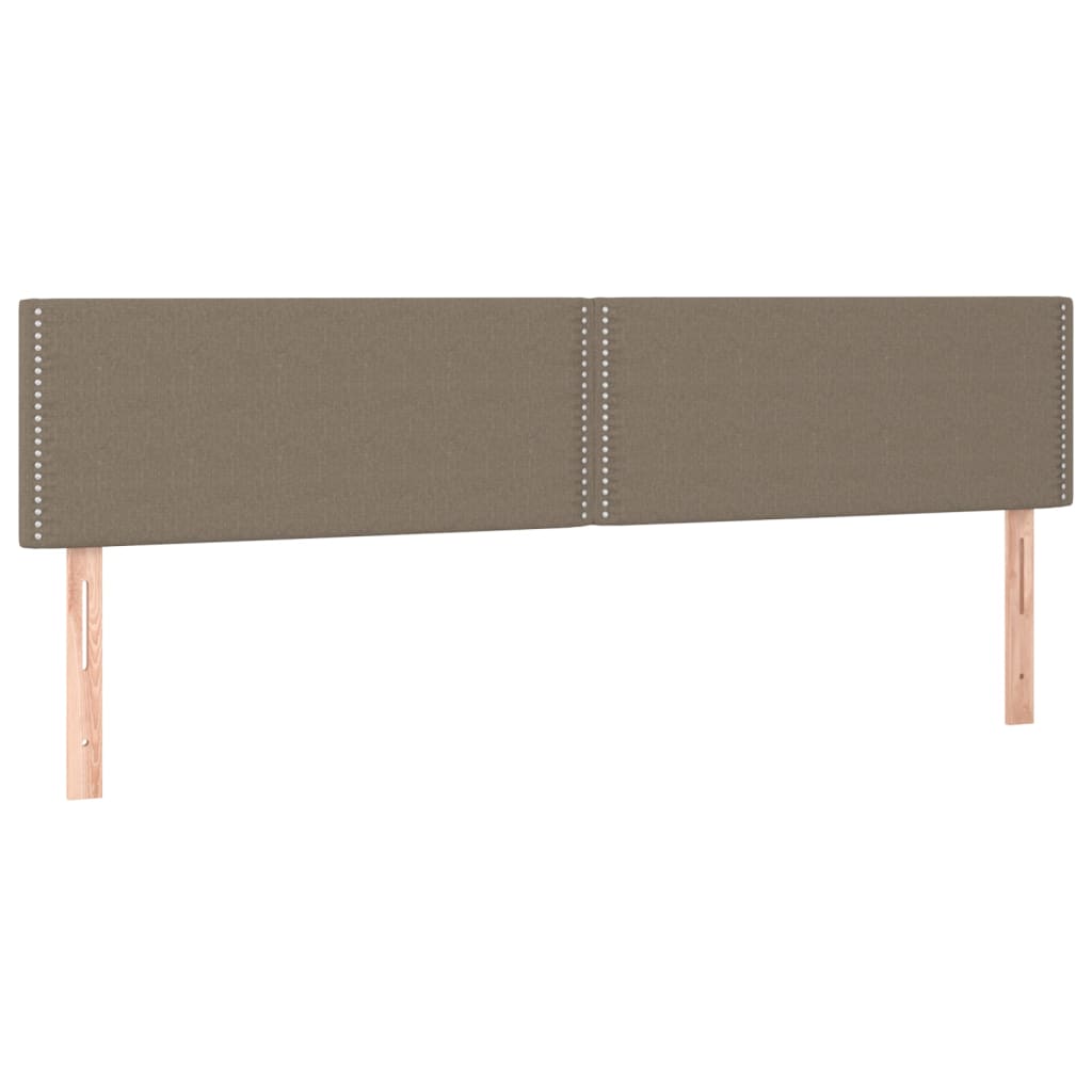 Têtes de lit 2 pcs Taupe 100x5x78/88 cm Tissu Têtes et pieds de lit vidaXL   