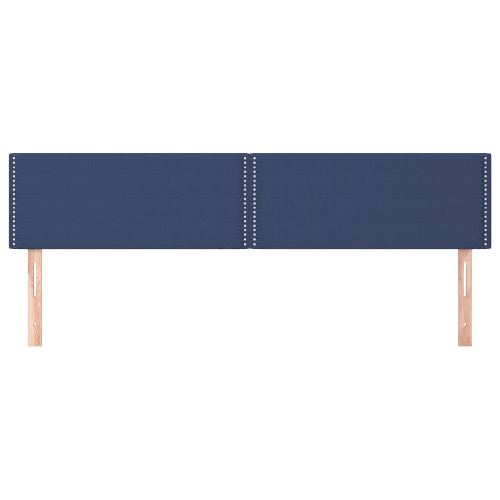 Têtes de lit 2 pcs Bleu 100x5x78/88 cm Tissu Têtes et pieds de lit vidaXL   