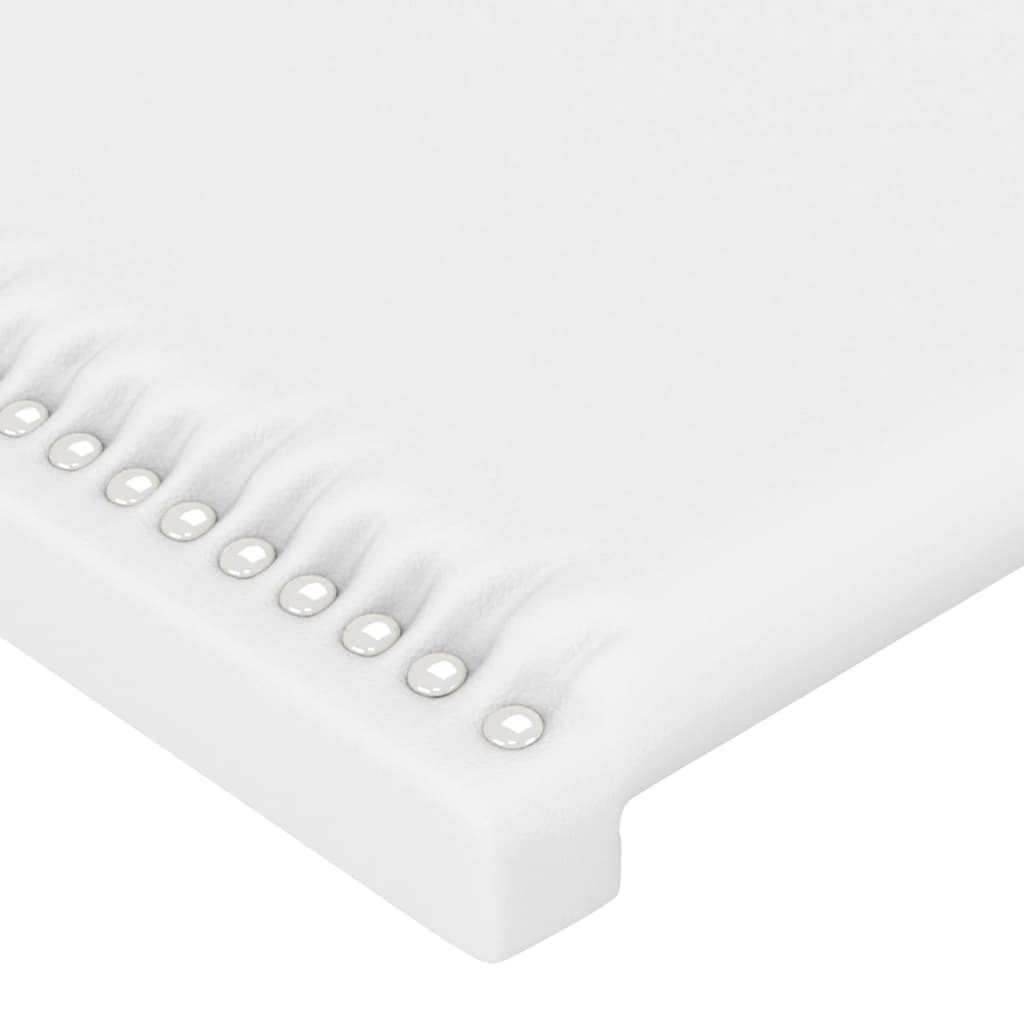 Têtes de lit 2 pcs Blanc 100x5x78/88 cm Similicuir Têtes et pieds de lit vidaXL   