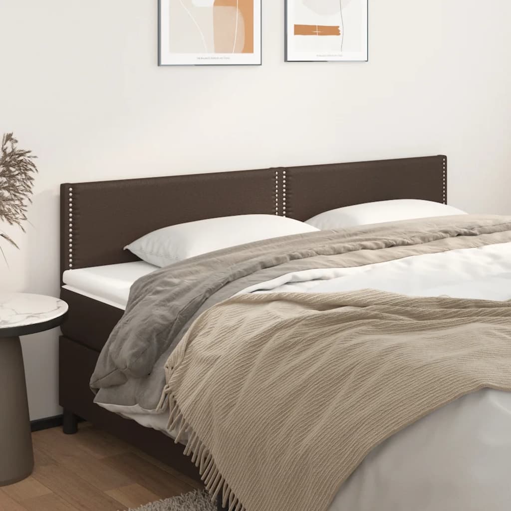 Image Têtes de lit 2 pcs Marron 100x5x78/88 cm Similicuir | Xios Store SNC vidaXL Xios Store SNC