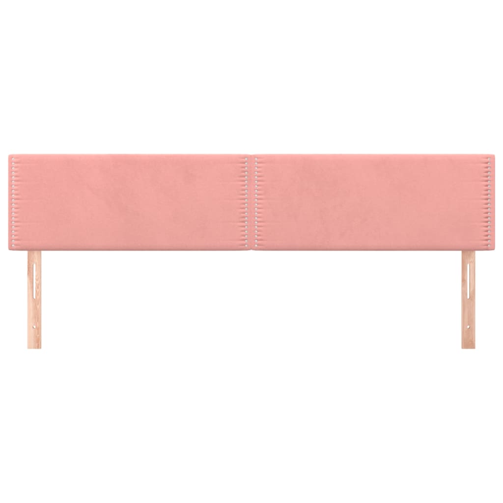 Têtes de lit 2 pcs Rose 100x5x78/88 cm Velours Têtes et pieds de lit vidaXL   