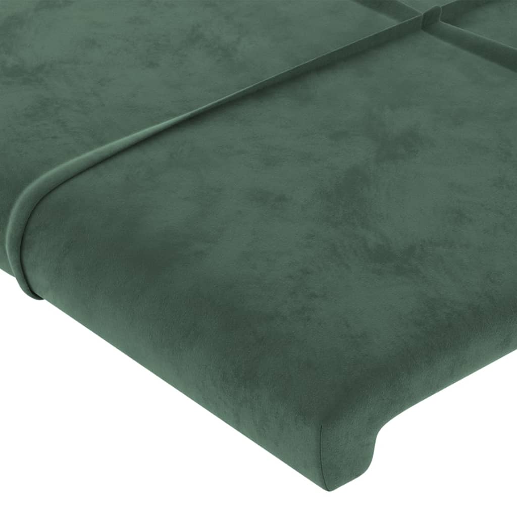 Tête de lit Vert foncé 80x5x78/88 cm Velours Têtes et pieds de lit vidaXL   