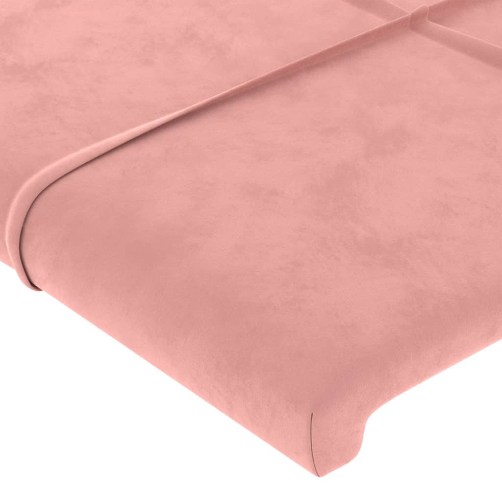 Tête de lit Rose 80x5x78/88 cm Velours Têtes et pieds de lit vidaXL   