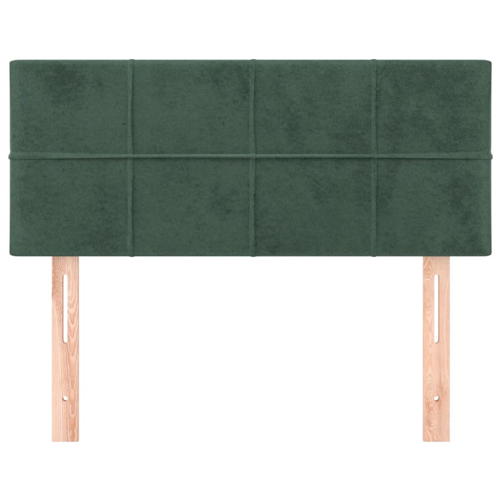 Tête de lit Vert foncé 100x5x78/88 cm Velours Têtes et pieds de lit vidaXL   