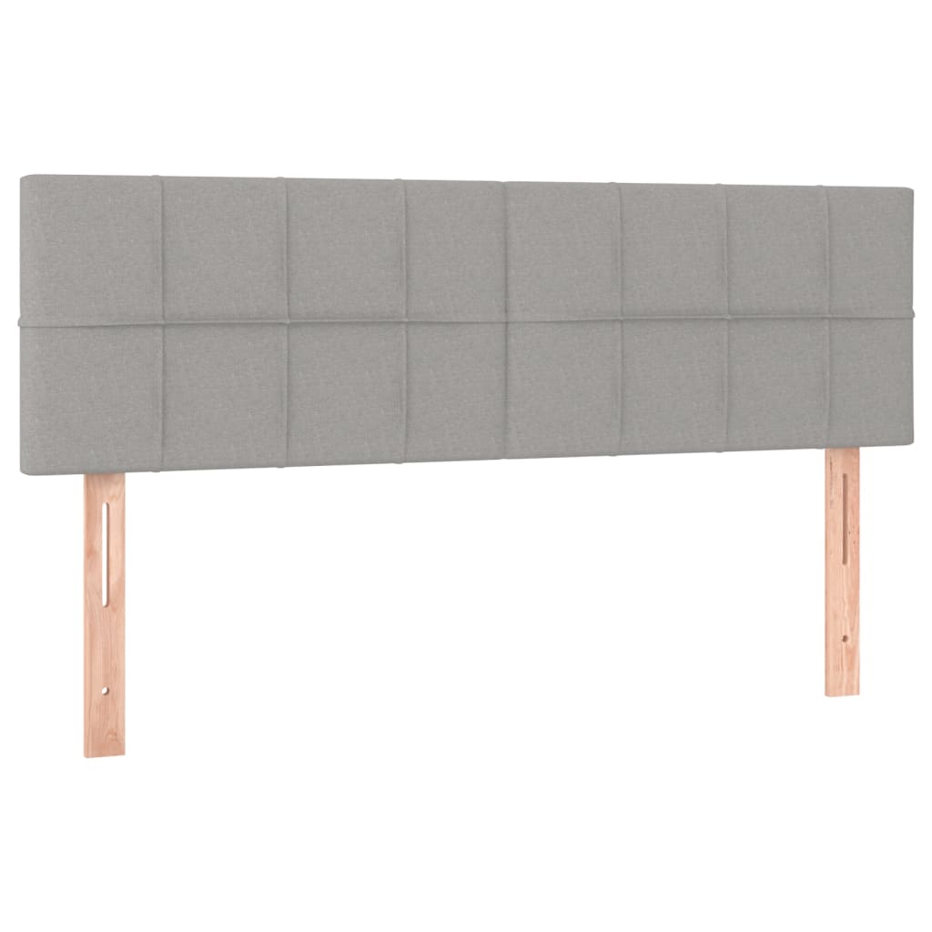 Têtes de lit 2 pcs Gris clair 72x5x78/88 cm Tissu Têtes et pieds de lit vidaXL   