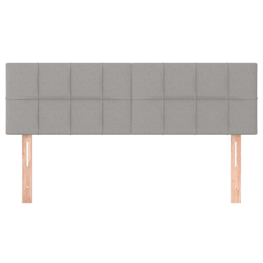 Têtes de lit 2 pcs Gris clair 72x5x78/88 cm Tissu Têtes et pieds de lit vidaXL   