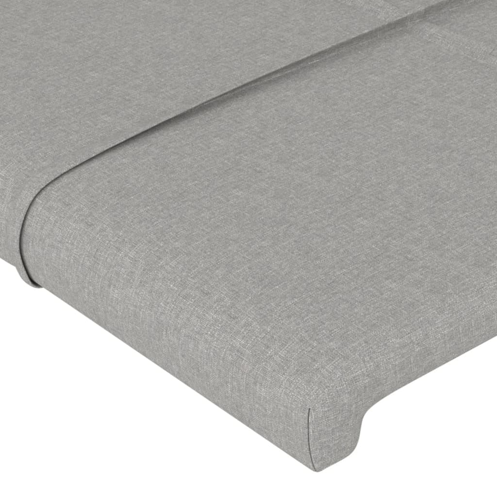 Têtes de lit 2 pcs Gris clair 72x5x78/88 cm Tissu Têtes et pieds de lit vidaXL   