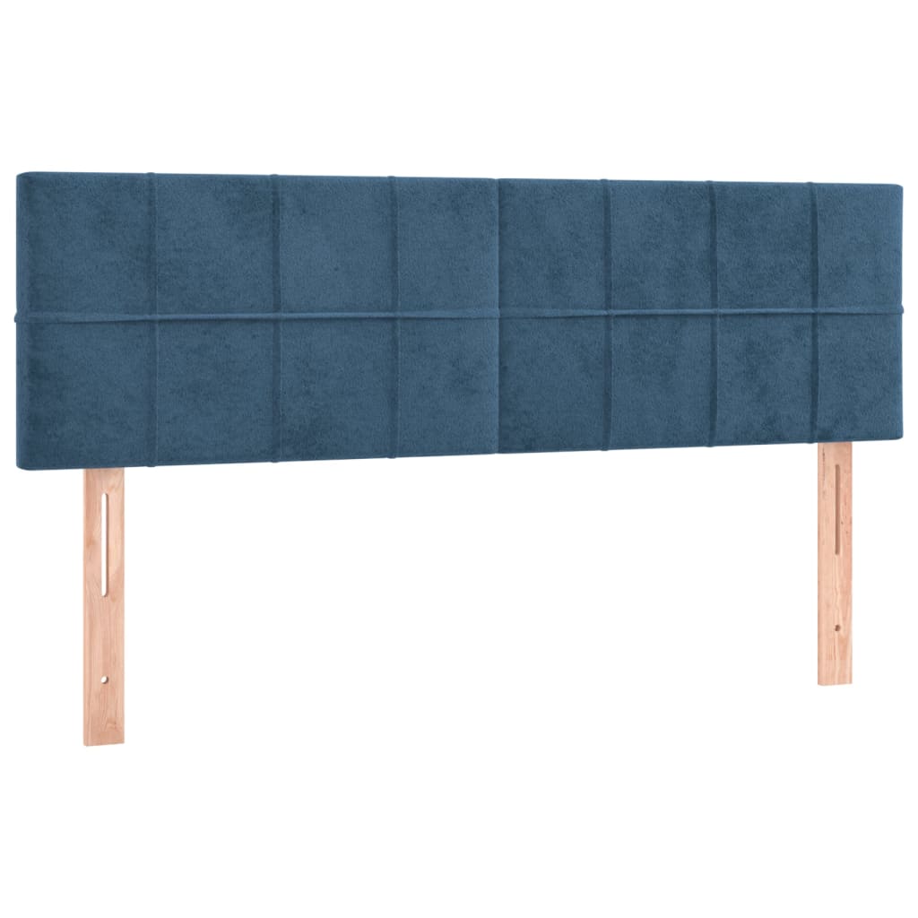 Têtes de lit 2 pcs Bleu foncé 72x5x78/88 cm Velours Têtes et pieds de lit vidaXL   