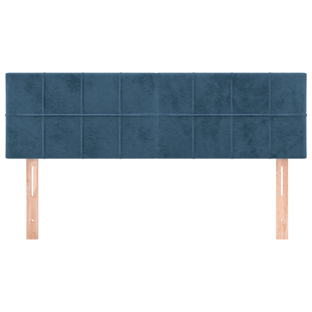 Têtes de lit 2 pcs Bleu foncé 72x5x78/88 cm Velours Têtes et pieds de lit vidaXL   