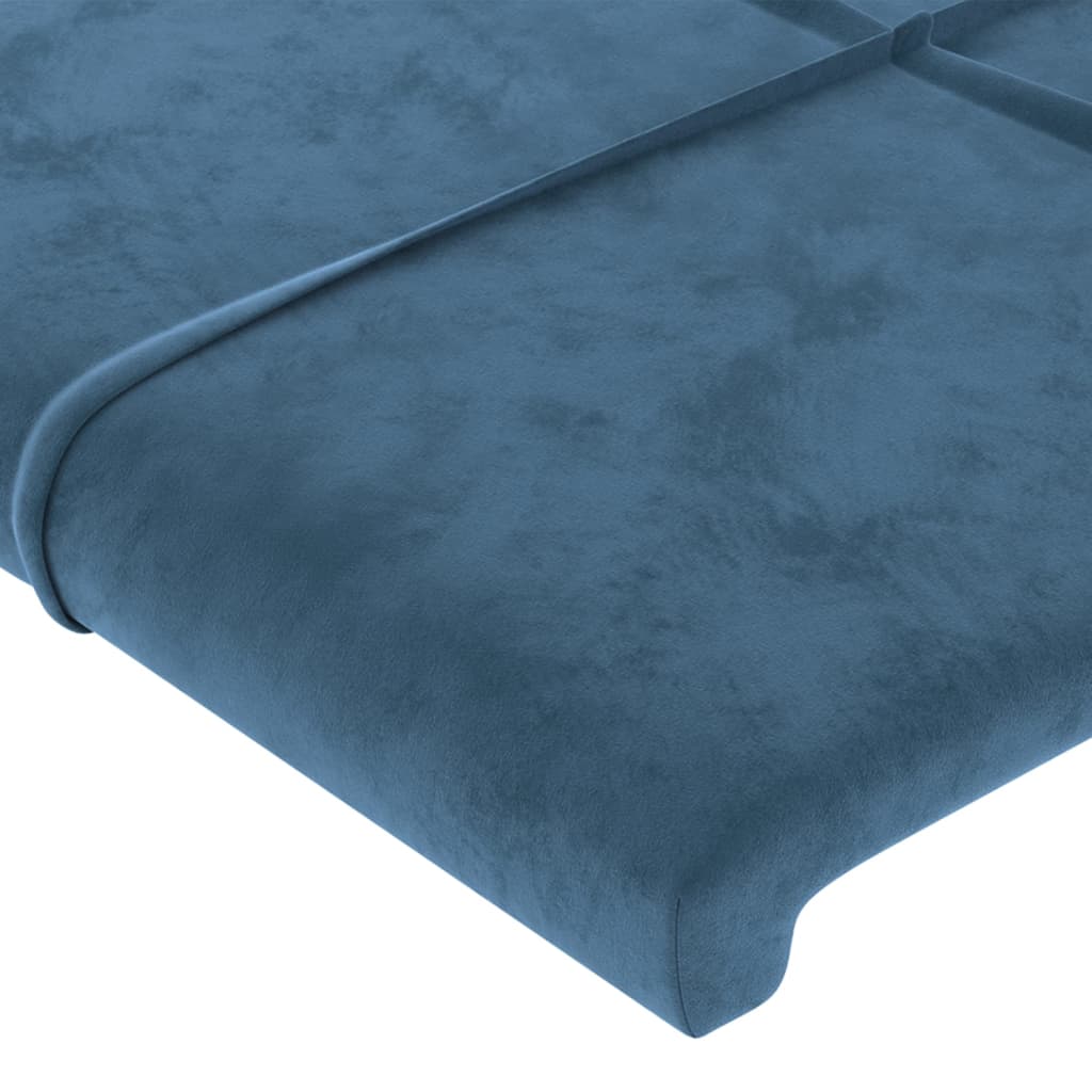 Têtes de lit 2 pcs Bleu foncé 72x5x78/88 cm Velours Têtes et pieds de lit vidaXL   