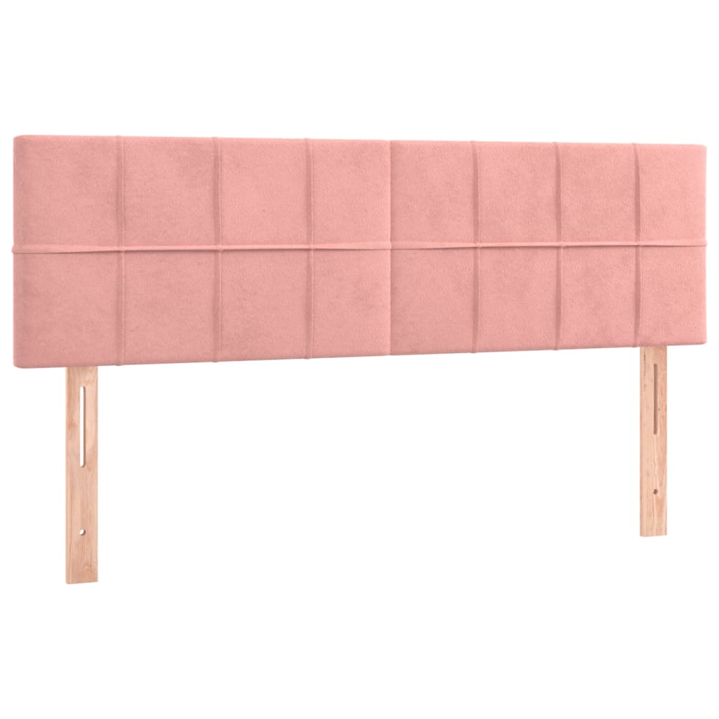 Têtes de lit 2 pcs Rose 72x5x78/88 cm Velours Têtes et pieds de lit vidaXL   