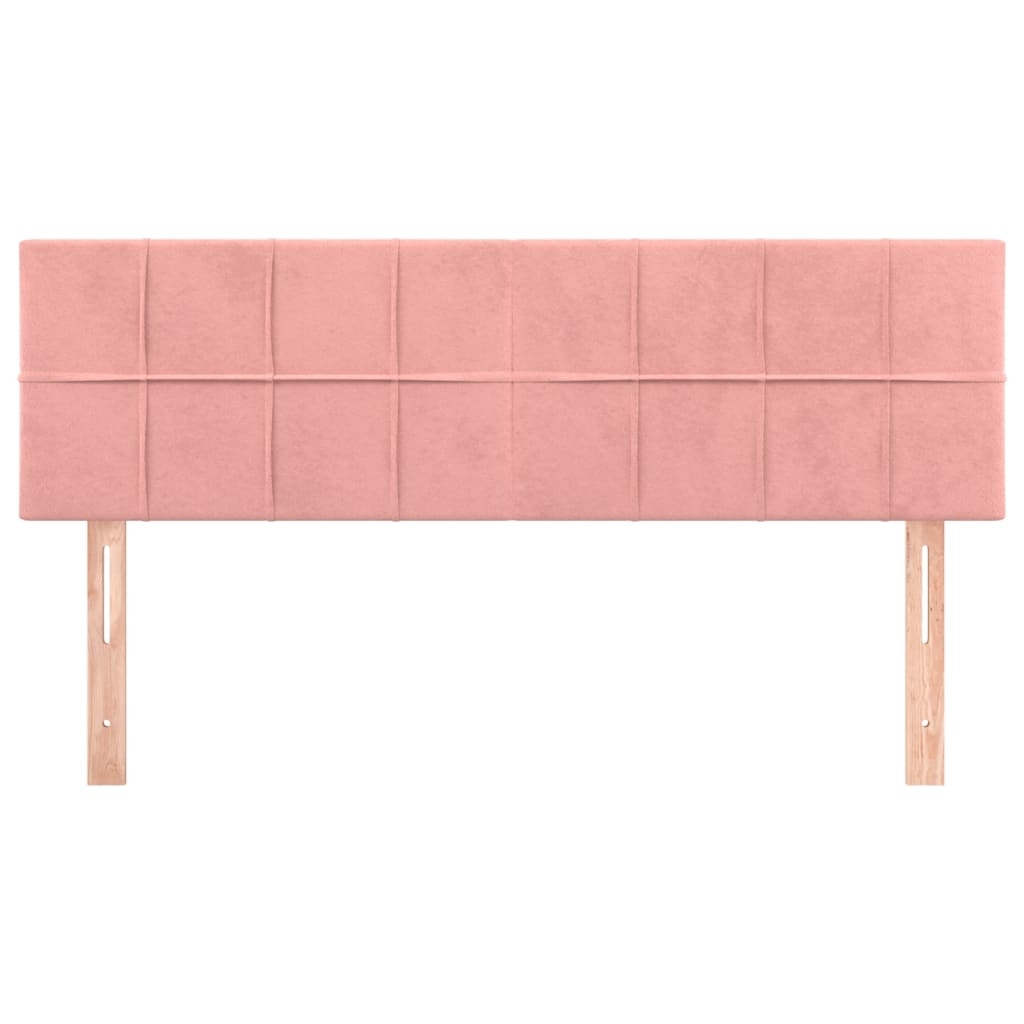 Têtes de lit 2 pcs Rose 72x5x78/88 cm Velours Têtes et pieds de lit vidaXL   