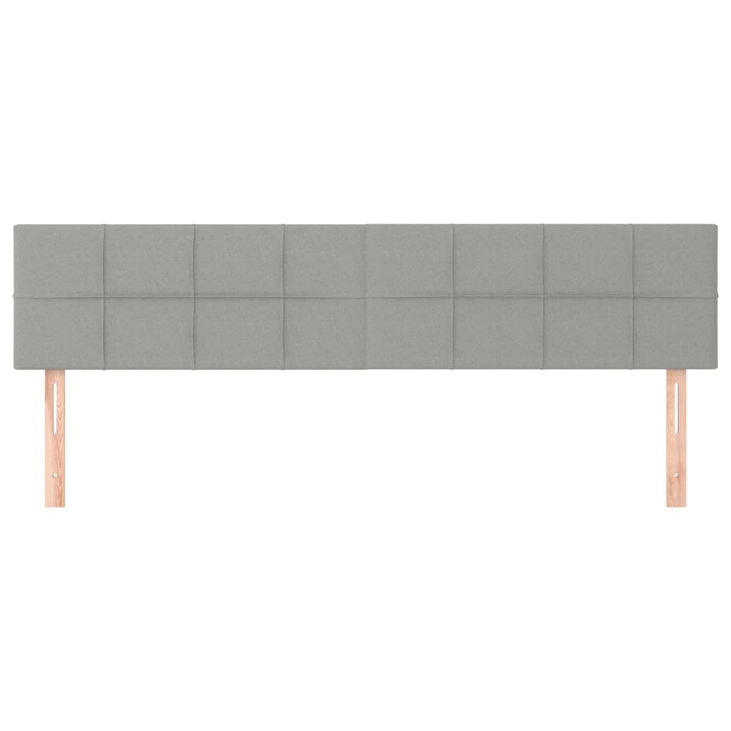 Têtes de lit 2 pcs Gris clair 80x5x78/88 cm Tissu Têtes et pieds de lit vidaXL   