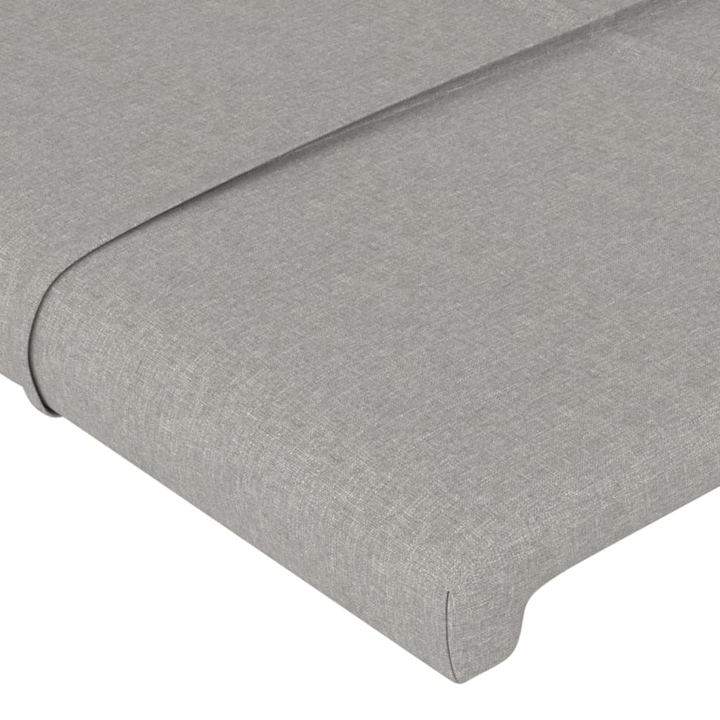 Têtes de lit 2 pcs Gris clair 80x5x78/88 cm Tissu Têtes et pieds de lit vidaXL   