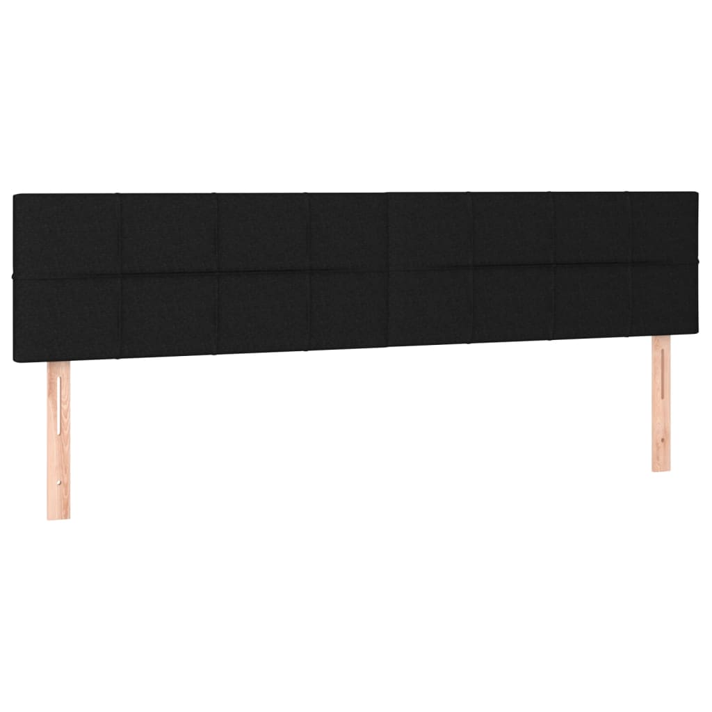 Têtes de lit 2 pcs Noir 80x5x78/88 cm Tissu Têtes et pieds de lit vidaXL   