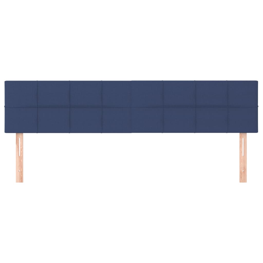 Têtes de lit 2 pcs Bleu 80x5x78/88 cm Tissu Têtes et pieds de lit vidaXL   