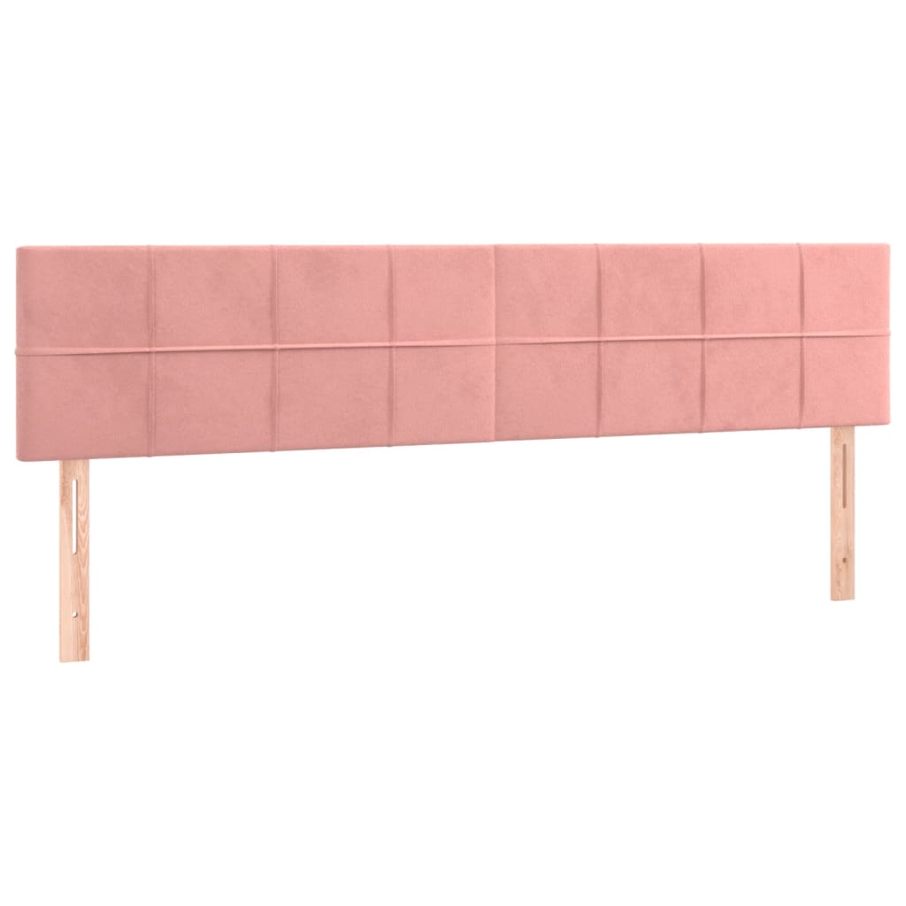 Têtes de lit 2 pcs Rose 80x5x78/88 cm Velours Têtes et pieds de lit vidaXL   