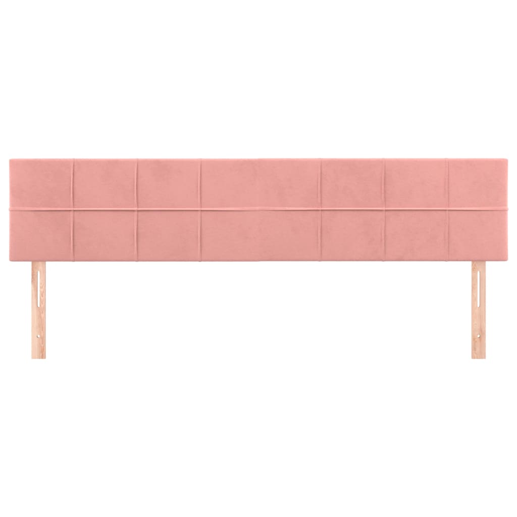 Têtes de lit 2 pcs Rose 80x5x78/88 cm Velours Têtes et pieds de lit vidaXL   