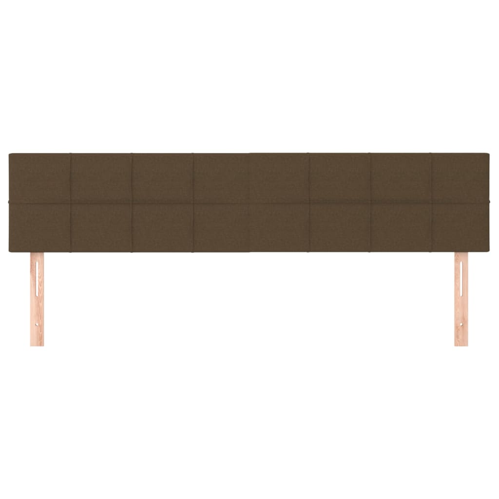 Image Têtes de lit 2 pcs Marron Foncé 90x5x78/88 cm Tissu | Xios Store SNC vidaXL Xios Store SNC