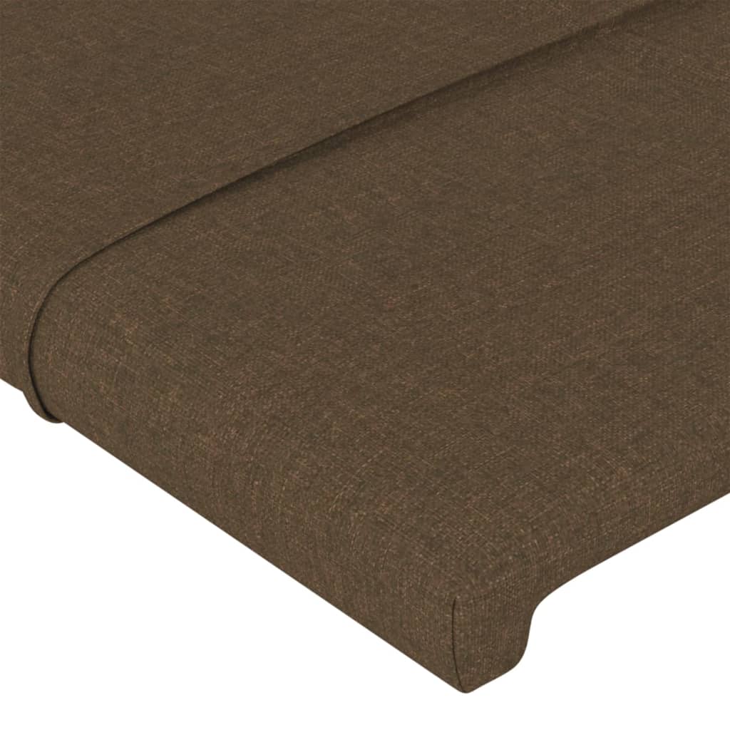 Image Têtes de lit 2 pcs Marron Foncé 90x5x78/88 cm Tissu | Xios Store SNC vidaXL Xios Store SNC