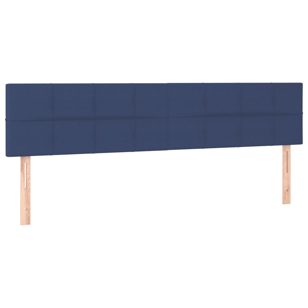 Têtes de lit 2 pcs Bleu 90x5x78/88 cm Tissu Têtes et pieds de lit vidaXL   