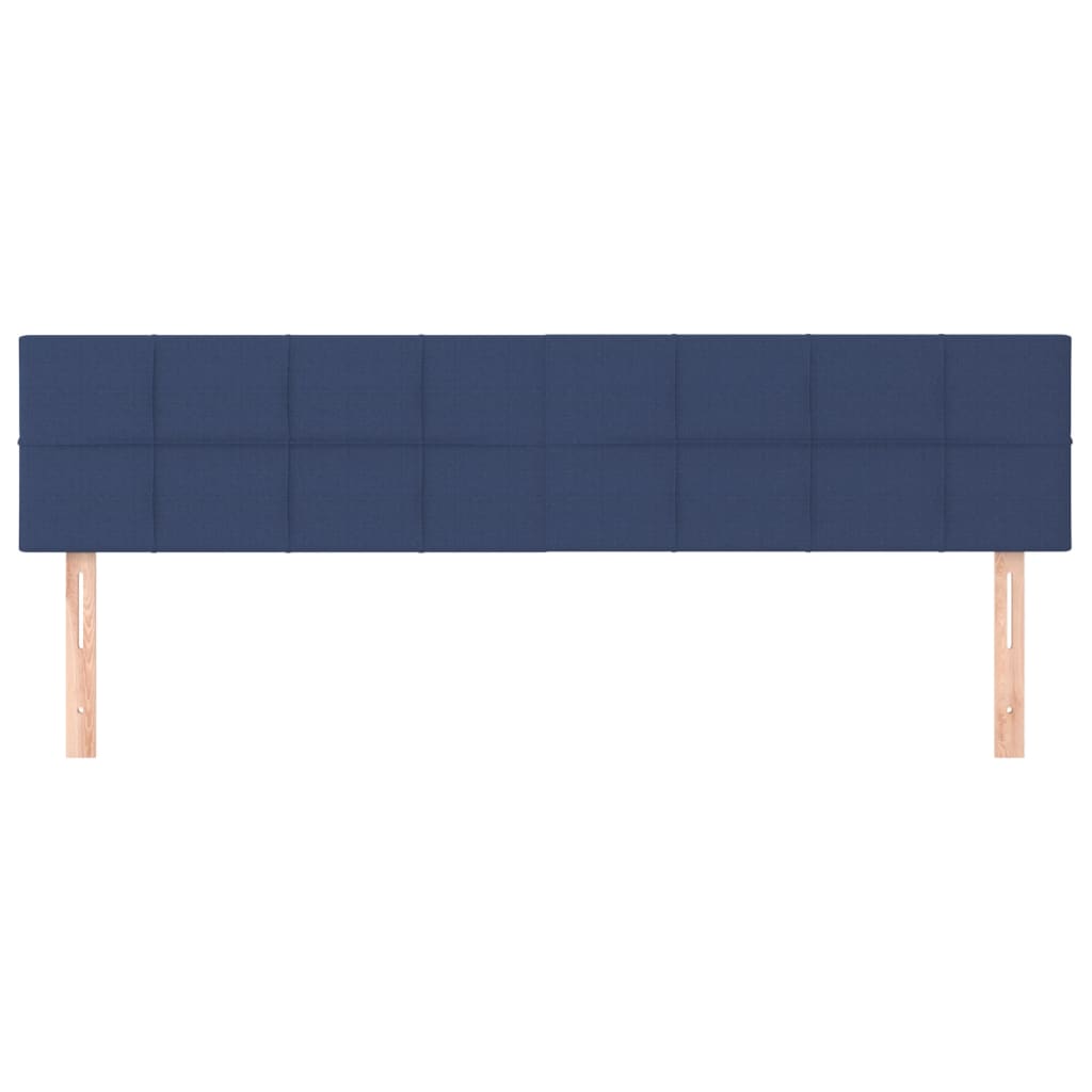 Têtes de lit 2 pcs Bleu 100x5x78/88 cm Tissu Têtes et pieds de lit vidaXL   