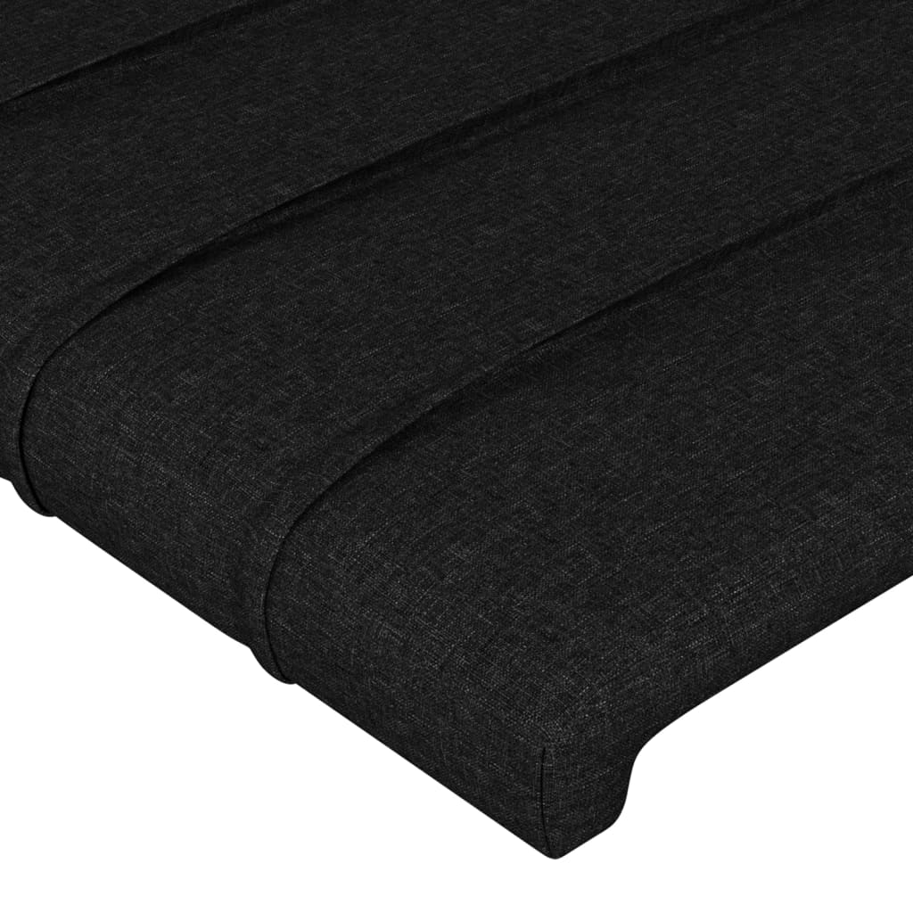 Tête de lit Noir 80x5x78/88 cm Tissu Têtes et pieds de lit vidaXL   