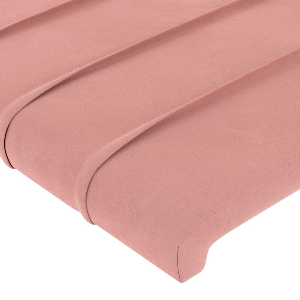 Tête de lit Rose 80x5x78/88 cm Velours Têtes et pieds de lit vidaXL   