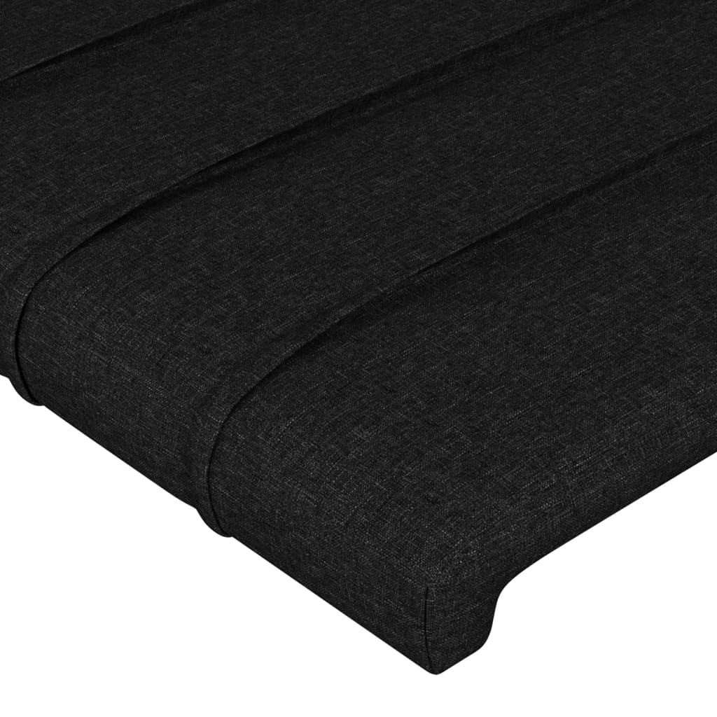 Tête de lit Noir 90x5x78/88 cm Tissu Têtes et pieds de lit vidaXL   