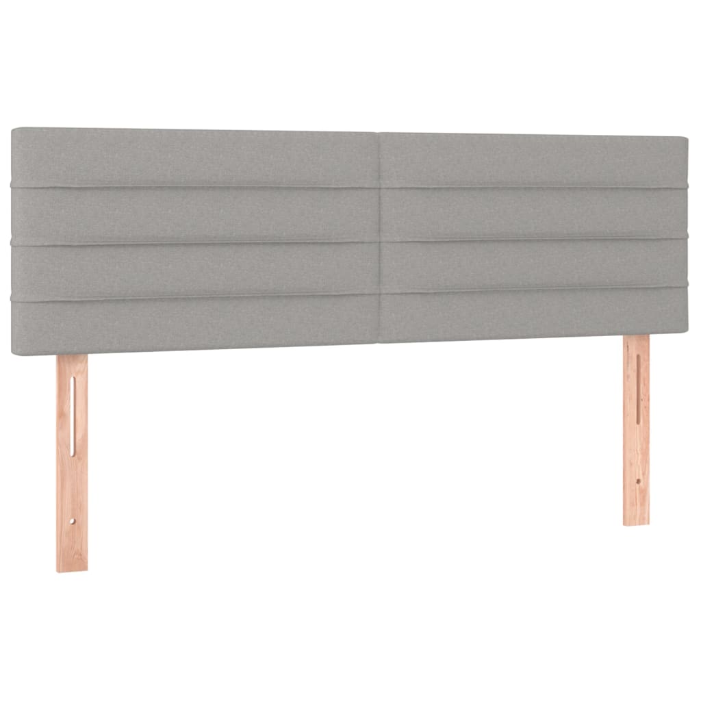 Têtes de lit 2 pcs Gris clair 72x5x78/88 cm Tissu Têtes et pieds de lit vidaXL   