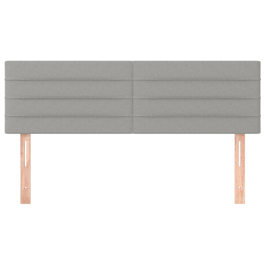 Têtes de lit 2 pcs Gris clair 72x5x78/88 cm Tissu Têtes et pieds de lit vidaXL   