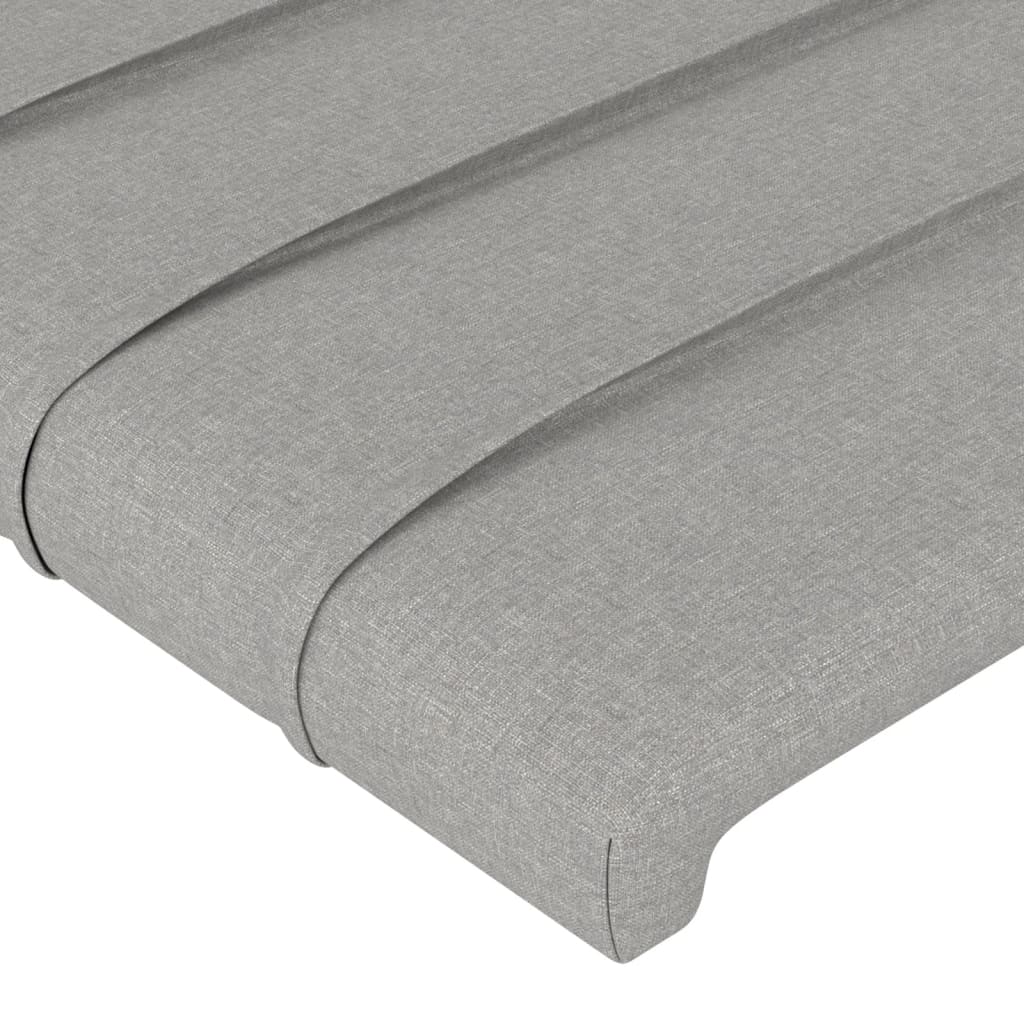 Têtes de lit 2 pcs Gris clair 72x5x78/88 cm Tissu Têtes et pieds de lit vidaXL   