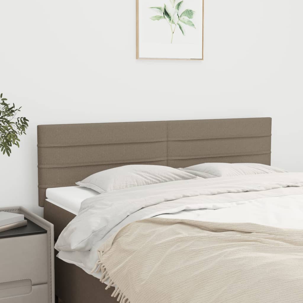 Têtes de lit 2 pcs Taupe 72x5x78/88 cm Tissu Têtes et pieds de lit vidaXL   