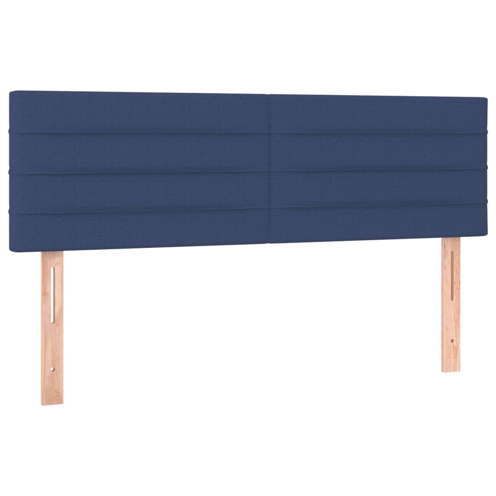 Têtes de lit 2 pcs Bleu 72x5x78/88 cm Tissu Têtes et pieds de lit vidaXL   