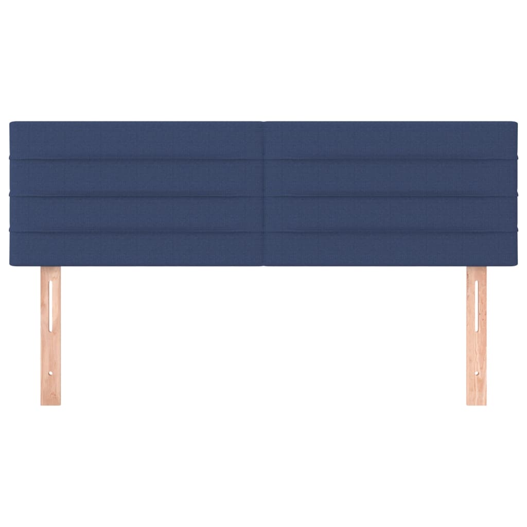 Têtes de lit 2 pcs Bleu 72x5x78/88 cm Tissu Têtes et pieds de lit vidaXL   