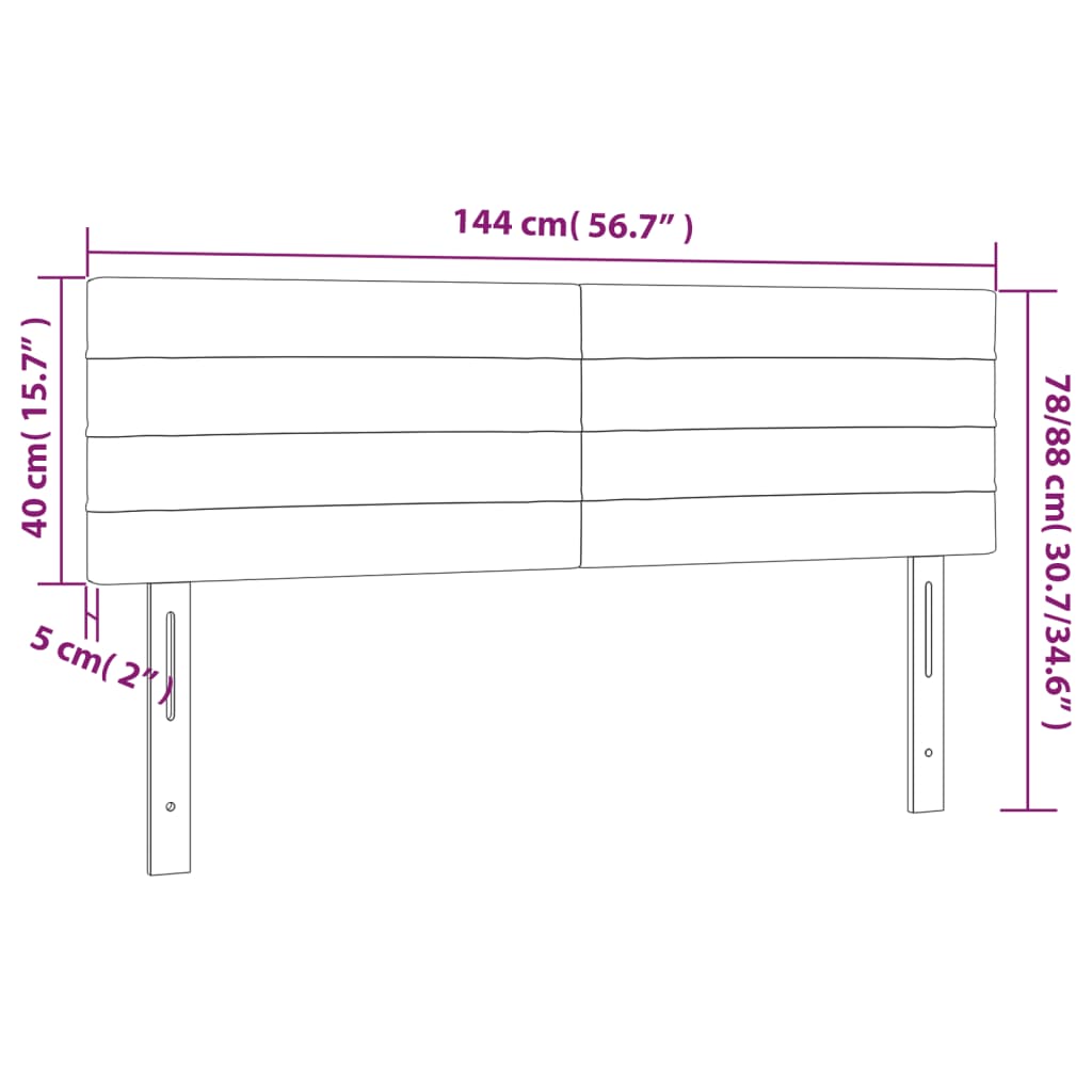 Têtes de lit 2 pcs Bleu 72x5x78/88 cm Tissu Têtes et pieds de lit vidaXL   