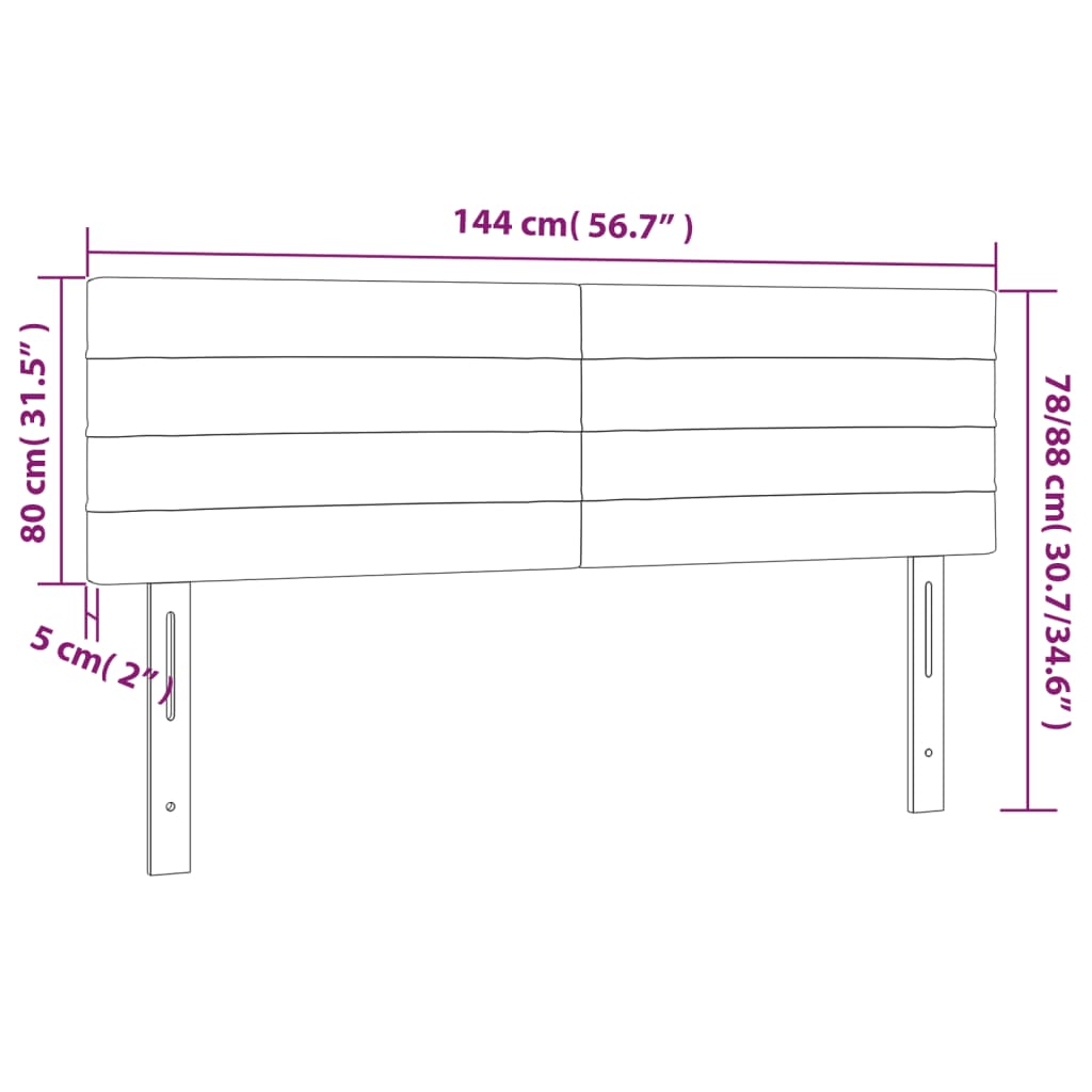 Têtes de lit 2 pcs Gris clair 72x5x78/88 cm Velours Têtes et pieds de lit vidaXL   