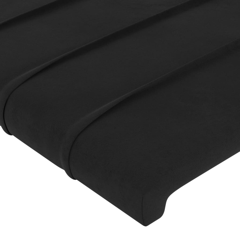 Têtes de lit 2 pcs Noir 72x5x78/88 cm Velours Têtes et pieds de lit vidaXL   