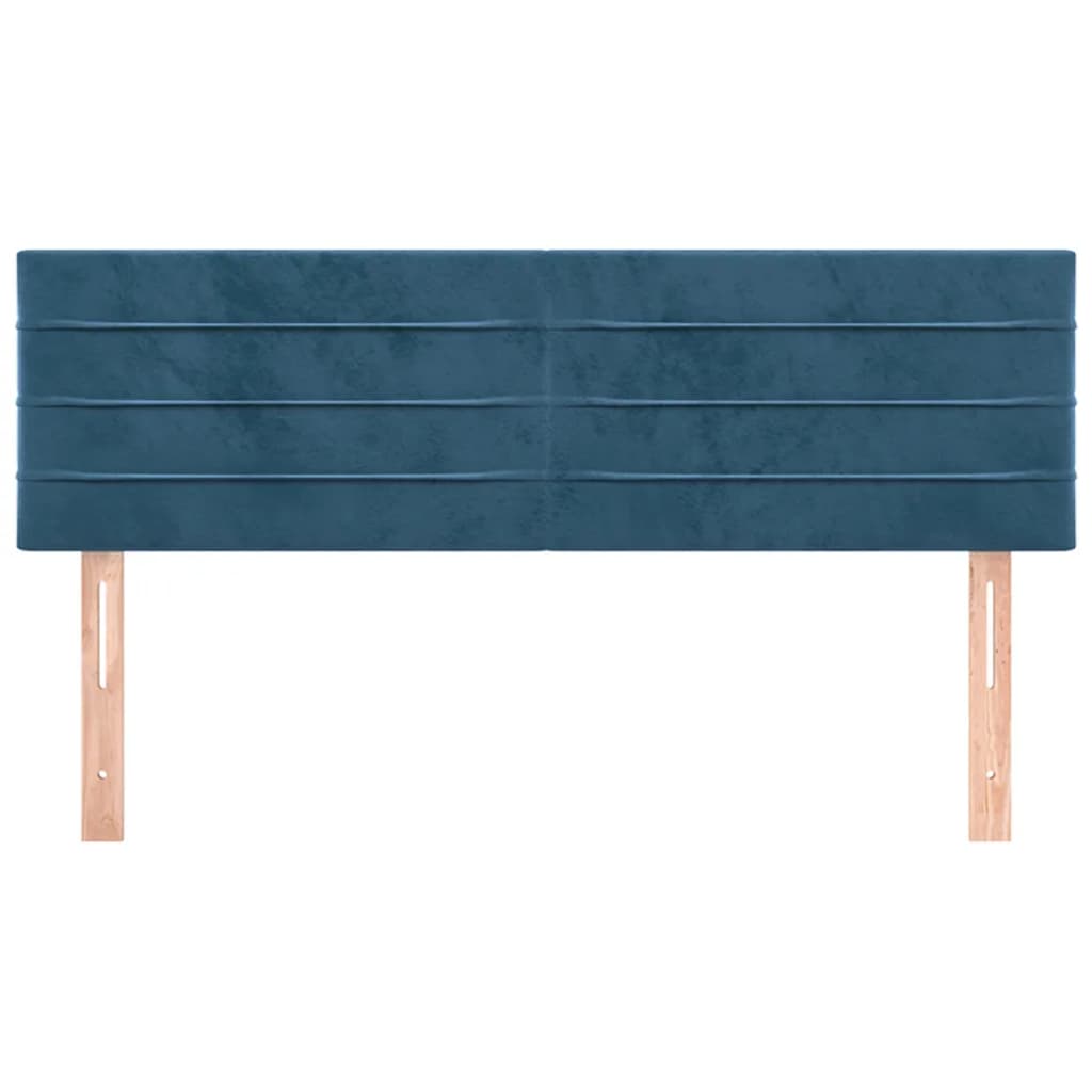 Têtes de lit 2 pcs Bleu foncé 72x5x78/88 cm Velours Têtes et pieds de lit vidaXL   