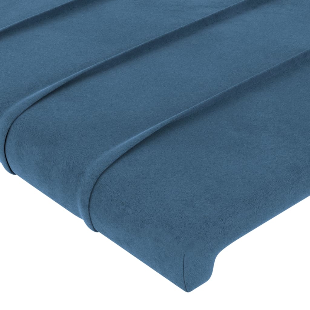 Têtes de lit 2 pcs Bleu foncé 72x5x78/88 cm Velours Têtes et pieds de lit vidaXL   