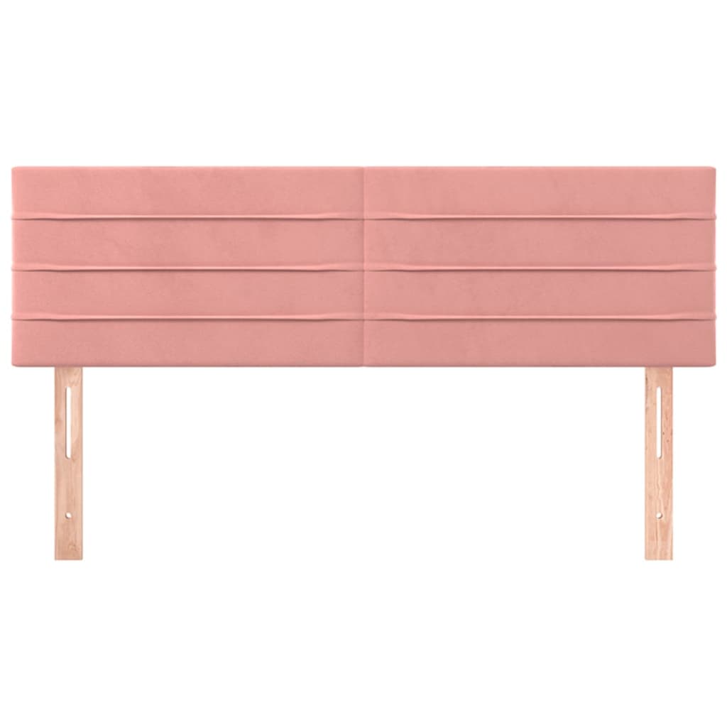 Têtes de lit 2 pcs Rose 72x5x78/88 cm Velours Têtes et pieds de lit vidaXL   