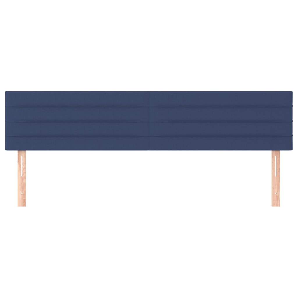 Têtes de lit 2 pcs Bleu 80x5x78/88 cm Tissu Têtes et pieds de lit vidaXL   